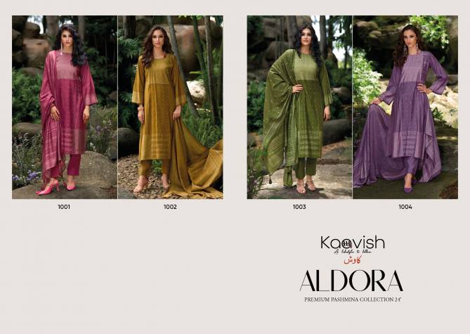 Aldora By Kaavish Viscose Pashmina Printed Dress Material Wholesale Price In Surat